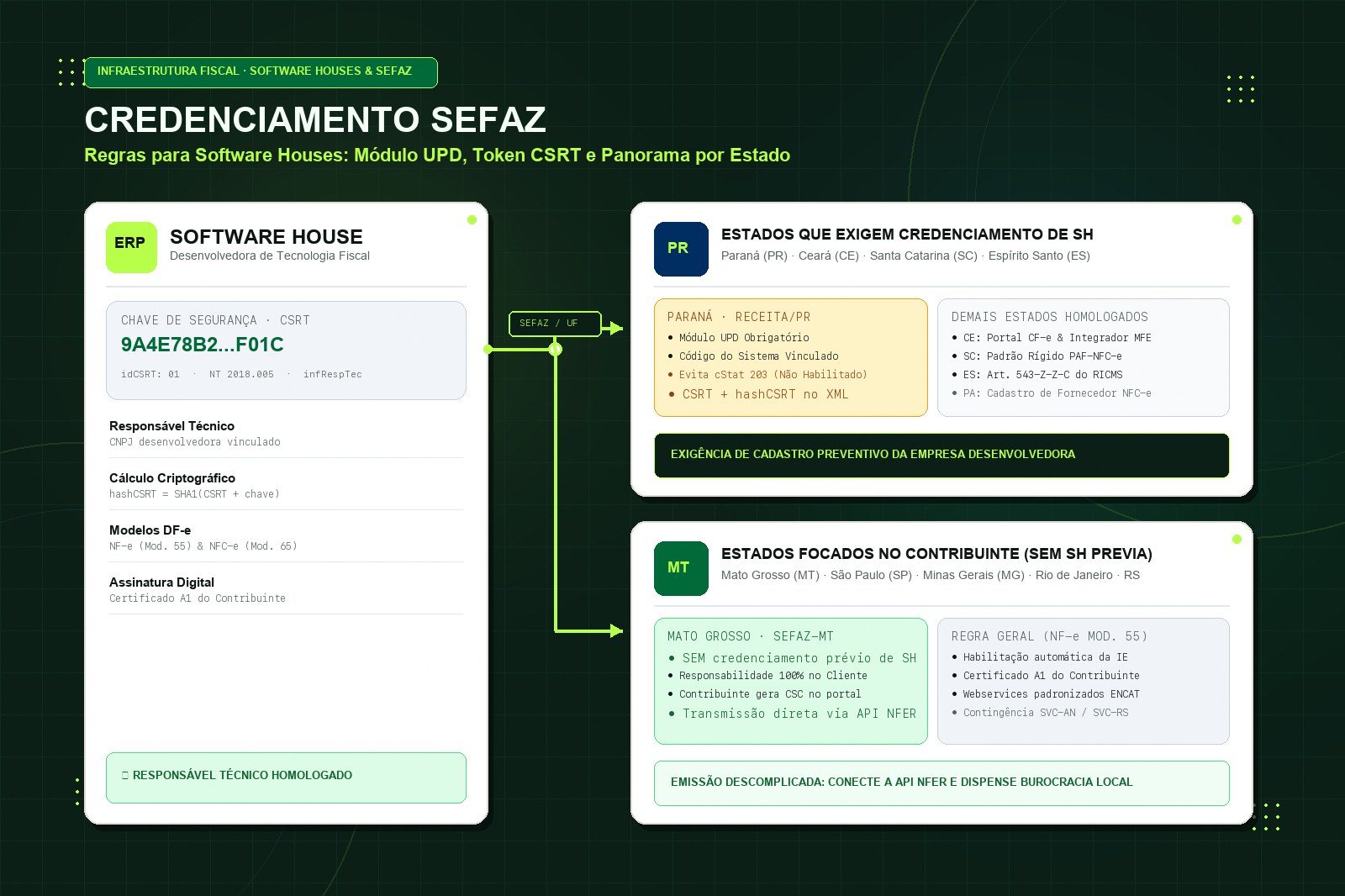 Credenciamento SEFAZ: Como Fazer e Regras para Software Houses por Estado