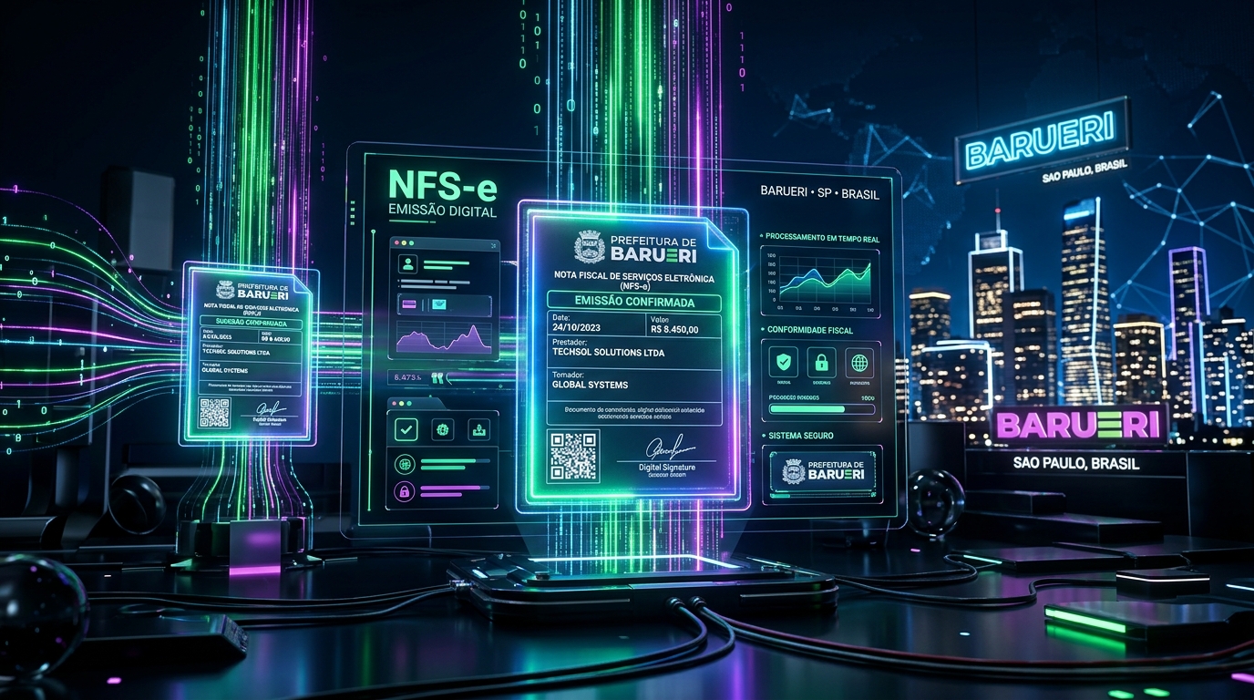 NFER Expande Emissão de NFS-e para Barueri (SP): Conector Próprio para o Maior Polo de Tecnologia do Brasil e Suporte aos Novos Tributos da Reforma