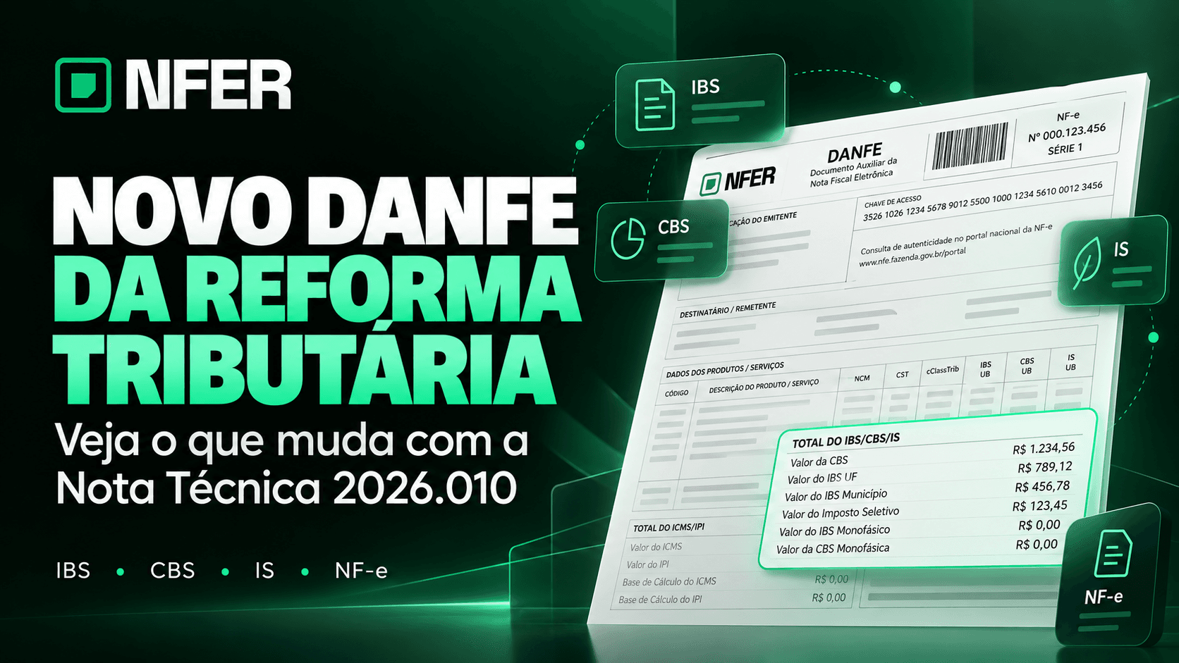 Novo DANFE da Reforma Tributária: O Que Muda com a Nota Técnica 2026.010, Novos Campos de IBS, CBS e Cronograma para ERPs