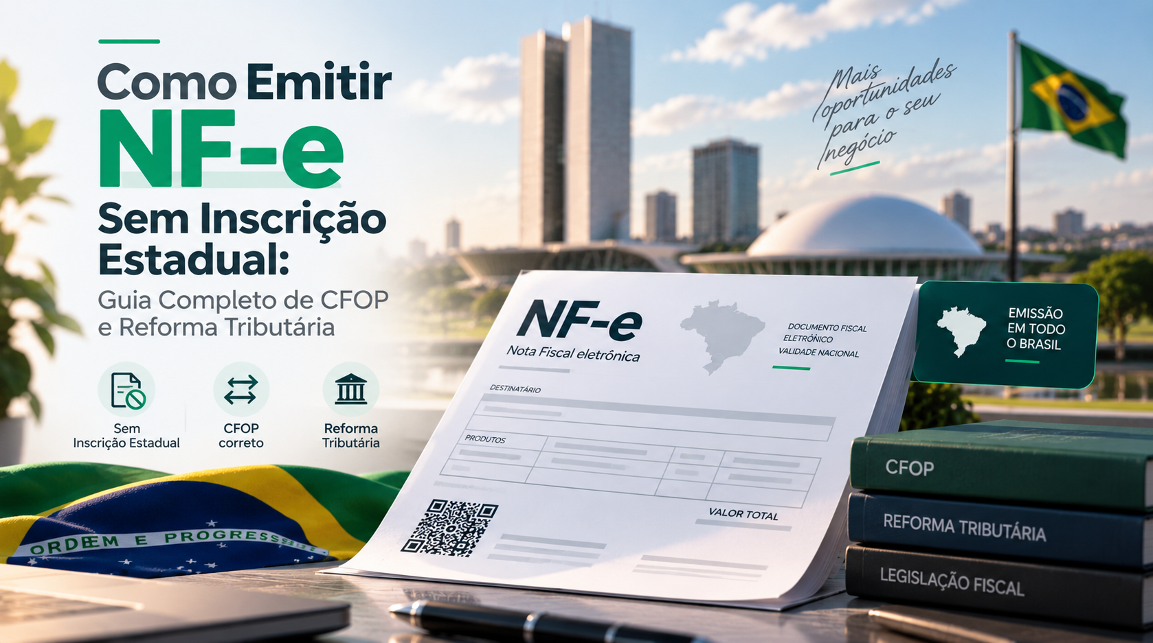Como Emitir NF-e Sem Inscrição Estadual: Guia Completo de CFOP e Reforma Tributária